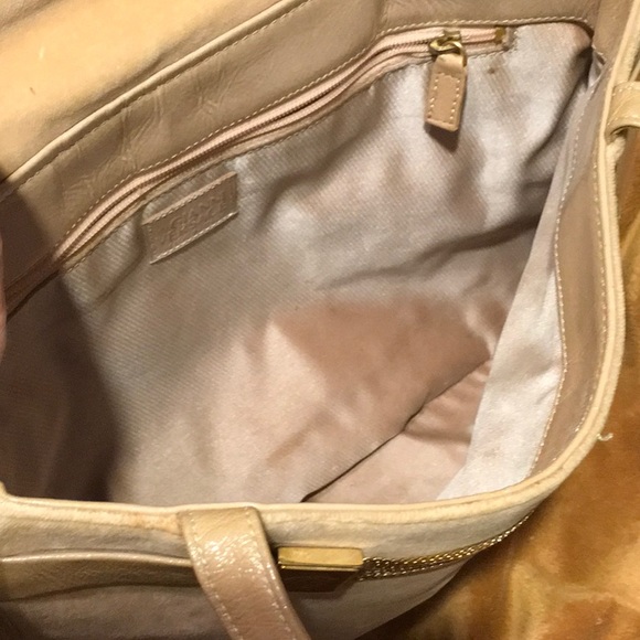 Gianni Versace Vintage Medusa Velvet Patent Leather Shoulder Bag Gold Swag Slim - Picture 11 of 12